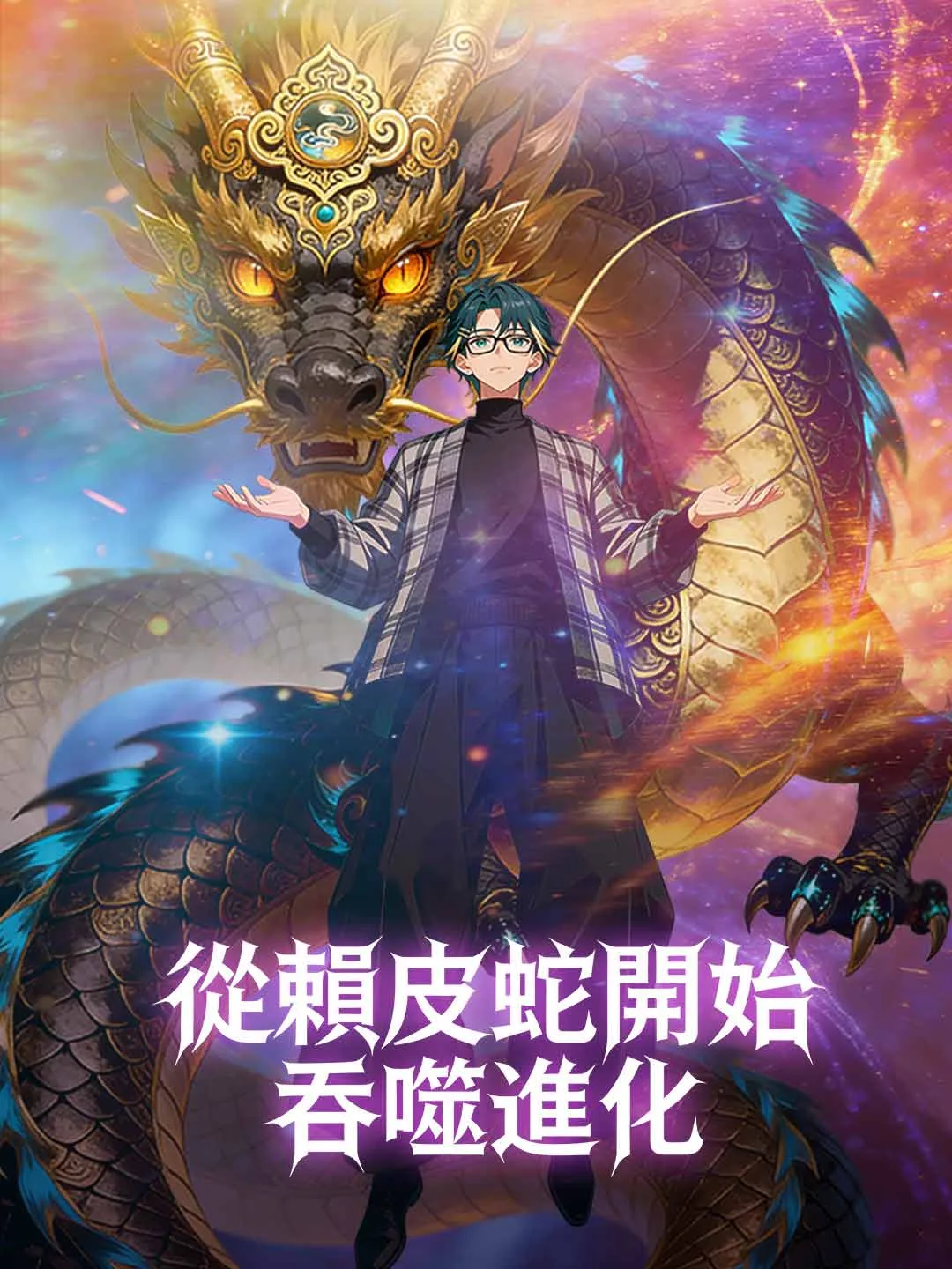 从赖皮蛇开始吞噬进化AI漫剧海报