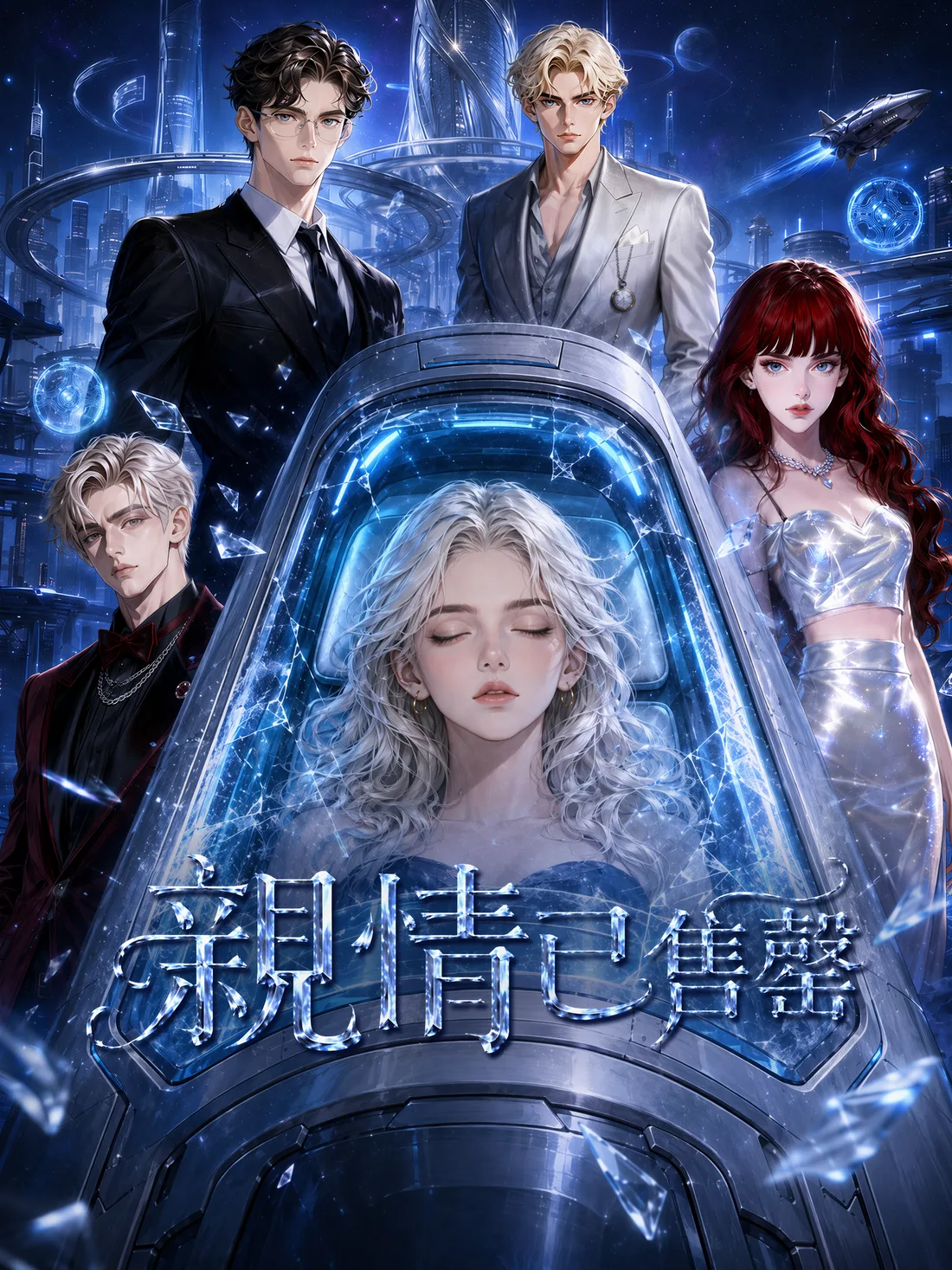 亲情已售罄未来都市AI短剧海报