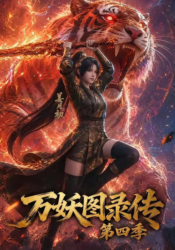 万妖图录传东方玄幻AI漫剧海报